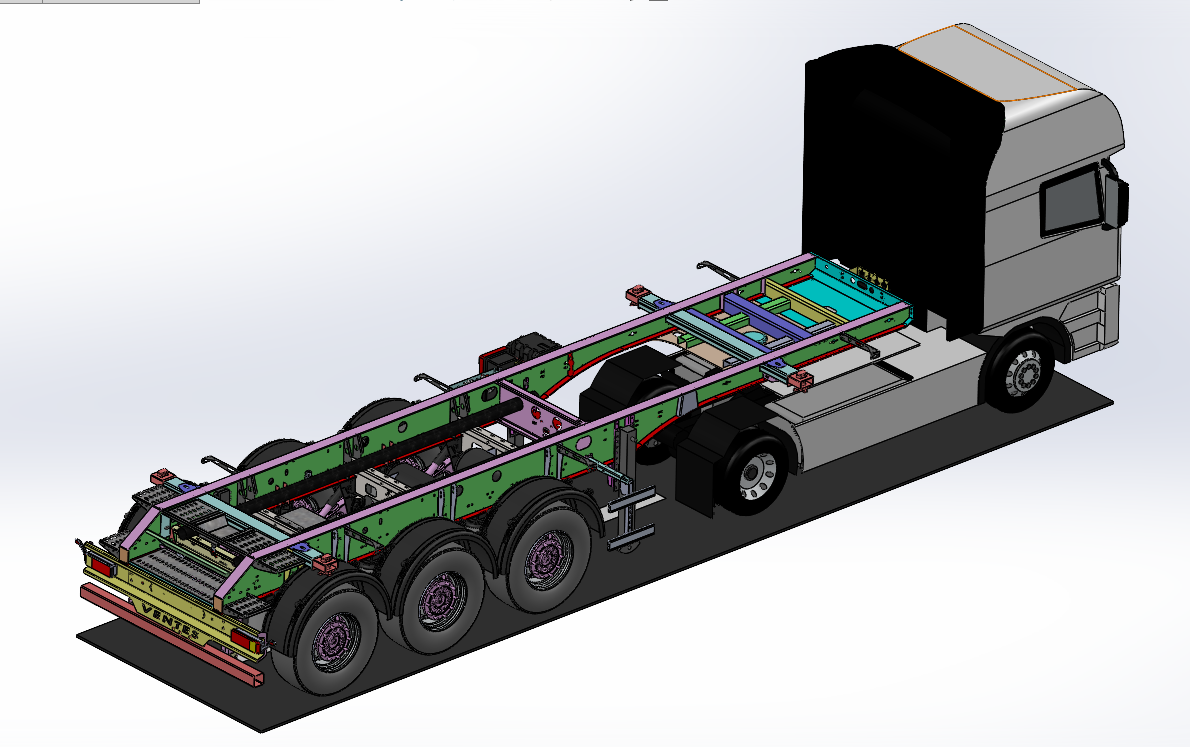 20英尺ISO罐式集装箱底盘拖车